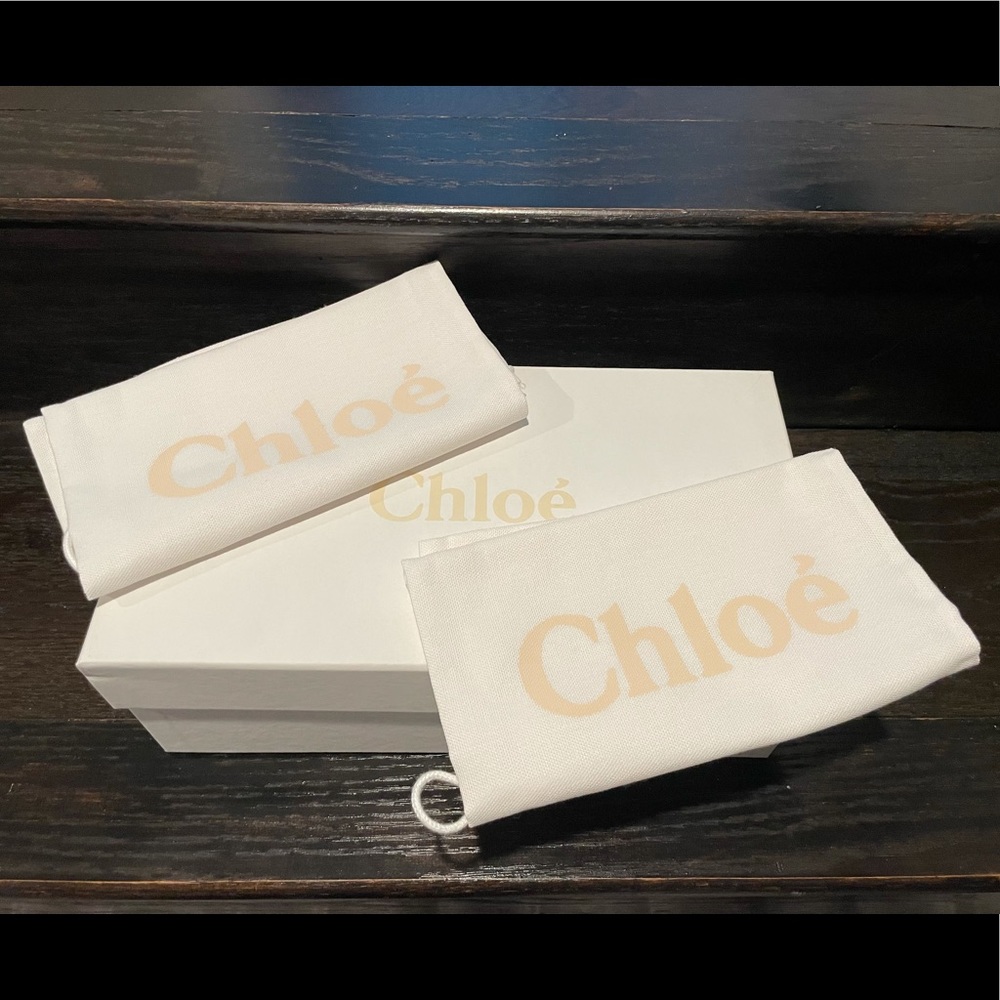 Chloe dust bags (2) and shoe box